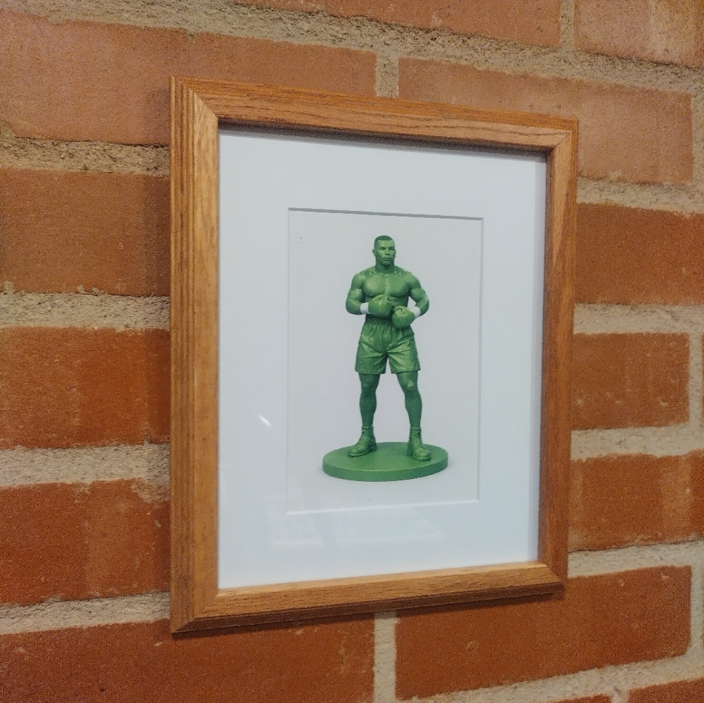 Iron Mike Tyson Plastic Army Man Framed Art Print By Neon Nicho